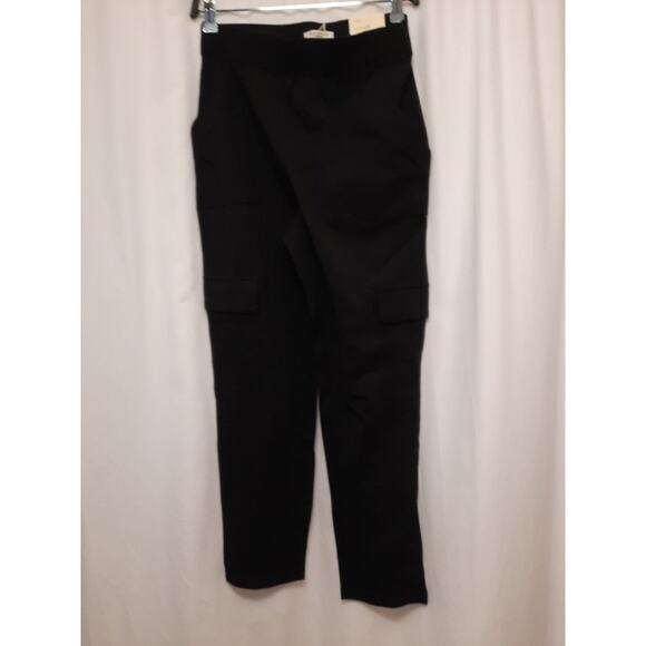 Max Studio London S Nwt Black Utility Pants Msrp $128 mid-rise ankle length - Picture 1 of 8